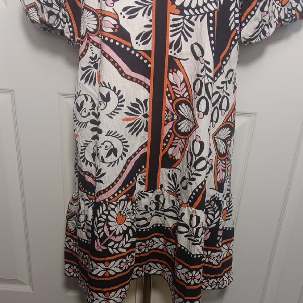 THML Puff Sleeve Floral Printed Tiered Dress - Picture 4 of 15